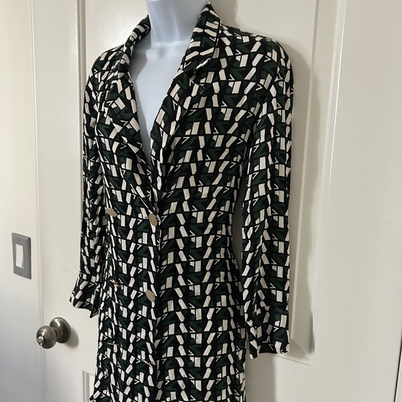 ZARA Basics - Shirts/Tops Green/White/Black-Size Small - Picture 2 of 7